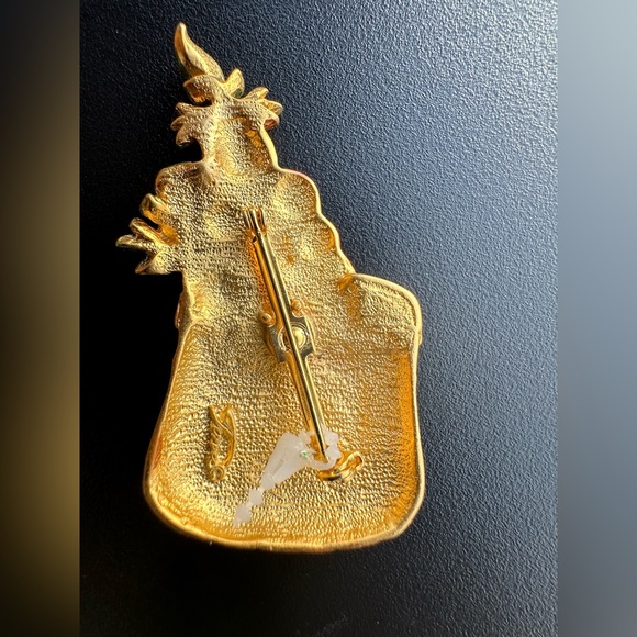 Vintage Tona Apple Basket Brooch - Picture 4 of 4